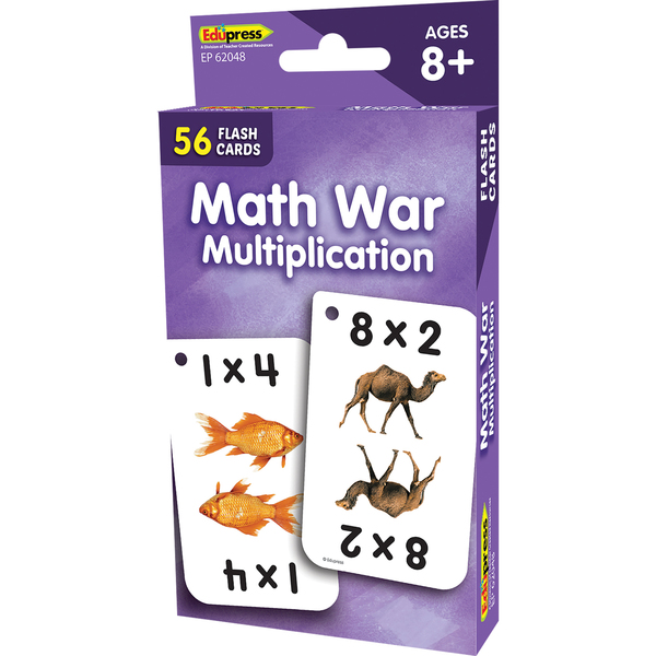 Edupress Math War (Multiplication) Flash Cards TCR62048